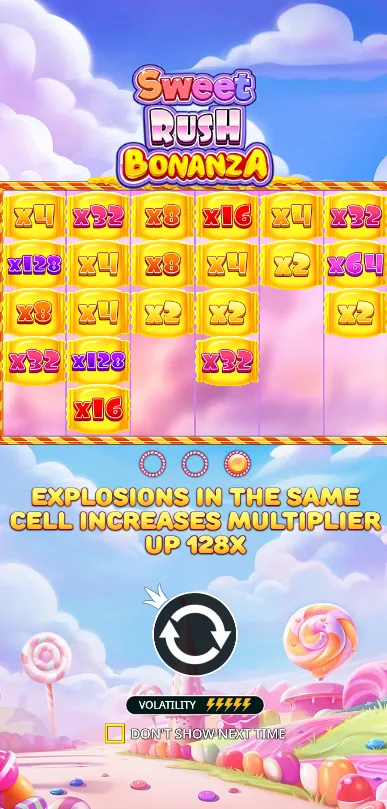 Sweet Rush Bonanza multipliers
